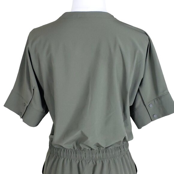 T by Talbots Lightweight Small Dress Popover Olive Green SunWell UPF +50 - Picture 6 of 14